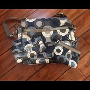 Authentic Coach diaper bag, wristlet, wallet